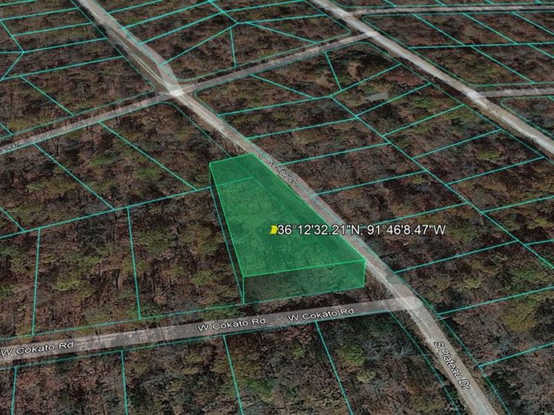 Corner Lot Near Lake : Horseshoe Bend : Izard County : Arkansas
