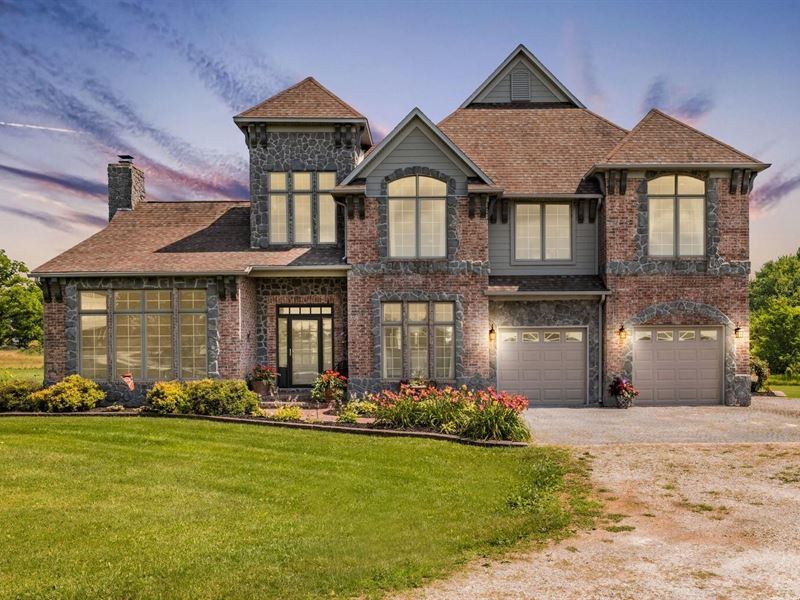 Custom Built Brick & Stone Home : Mountain Grove : Wright County : Missouri