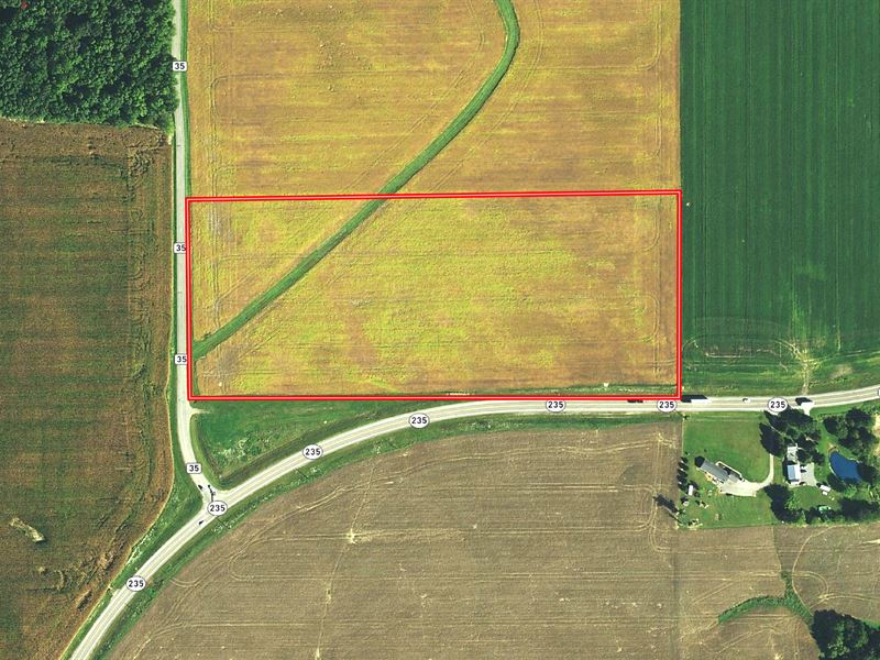 20 Acres Level Vacant Land : Quincy : Logan County : Ohio