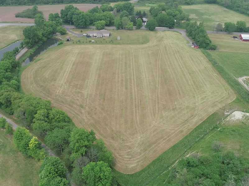 New Shed on a Building Lot : Brutus : Cayuga County : New York