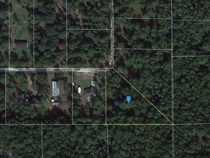 1.16 Acre 4858 E Donora Ln Floral : Floral City : Citrus County : Florida