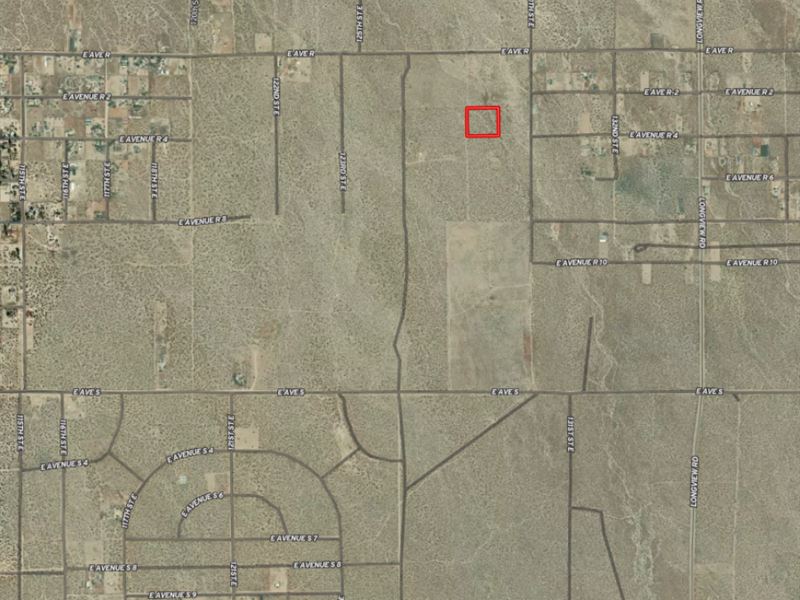 5.02 Ac Residential / Agricultural : California City : Los Angeles County : California