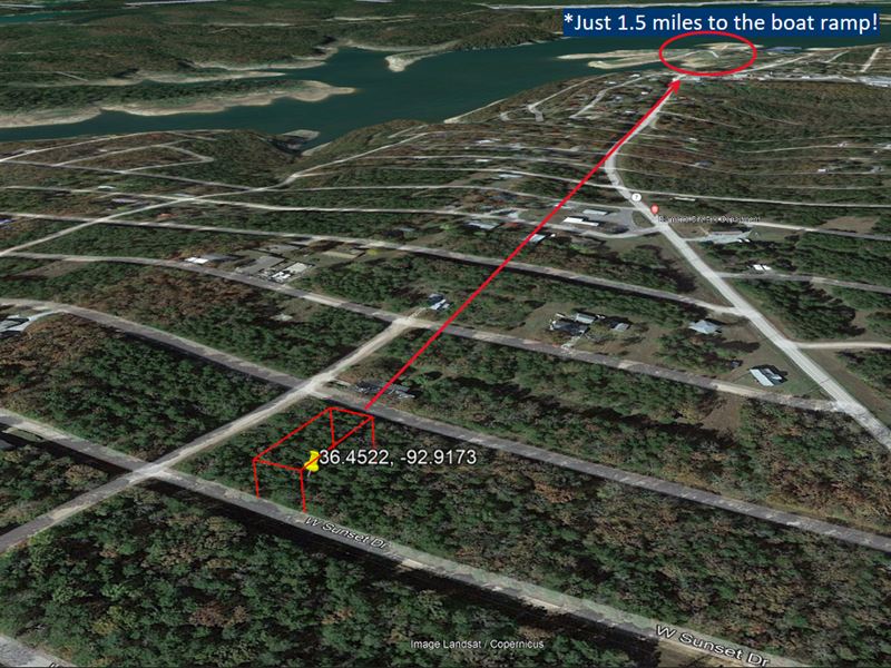 Build Your Dream Cabin By The Lake : Diamond City : Boone County : Arkansas