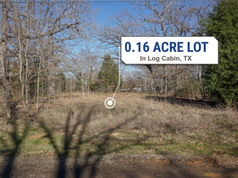 .16 Acre Property in Log Cabin : Log Cabin : Henderson County : Texas