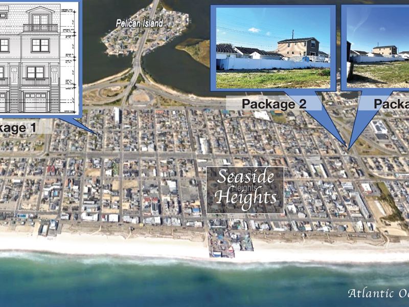 50'X100' Residential Building Lot : Seaside Heights : Ocean County : New Jersey