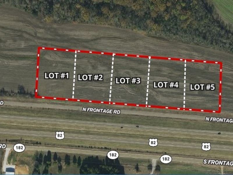 Lowndes N Frontage 2 Acres, Lot 5 : Columbus : Lowndes County : Mississippi