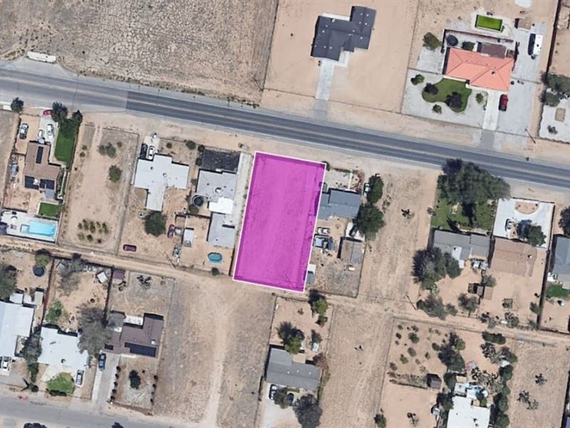 Lot with Utilities on Property Line : Hesperia : San Bernardino County : California