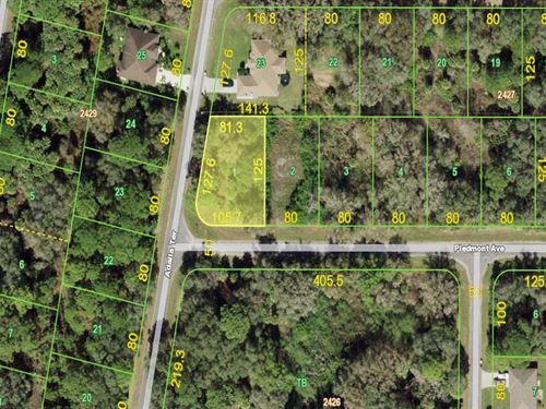 Corner Lot, Water & Sewer Avail : Port Charlotte : Charlotte County : Florida