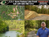 2.2 Acres Fontana Lake Front : Robbinsville : Graham County : North Carolina