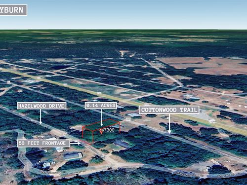 .14 Acre in Huntington, $175/Mo : Huntington : Angelina County : Texas