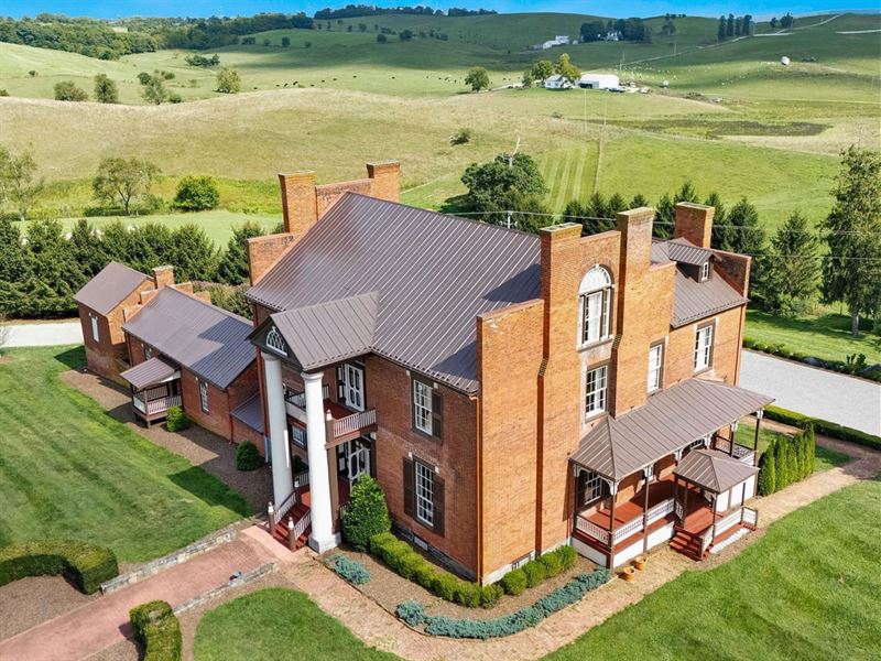 The Mansion at Fort Chiswell Histo : Max Meadows : Wythe County : Virginia