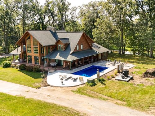 Eagles Nest Log Cabin, Beautiful : Rochester : Fulton County : Indiana