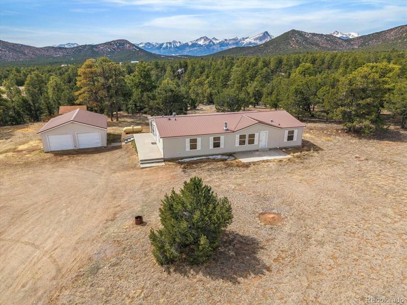 Home on Beautiful 8+ Acres : Cotopaxi : Fremont County : Colorado
