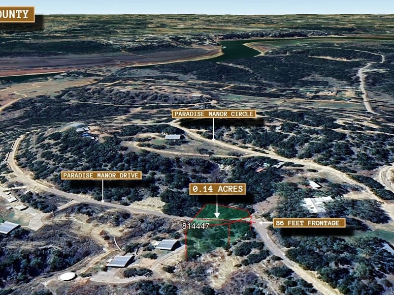 .14 Acre in Marble Falls, $450/Mo : Marble Falls : Travis County : Texas