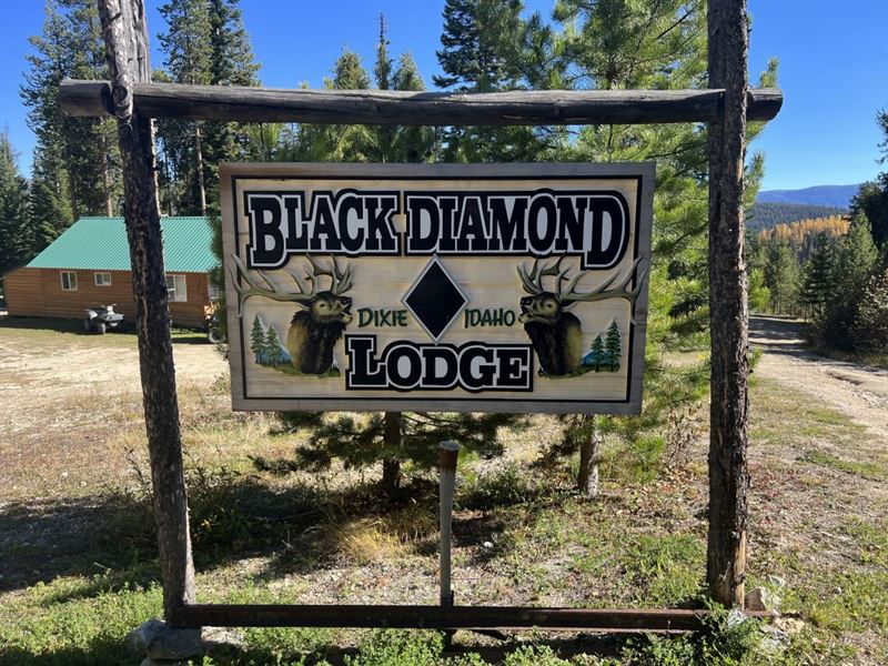 Black Diamond Lodge : Dixie : Idaho County : Idaho