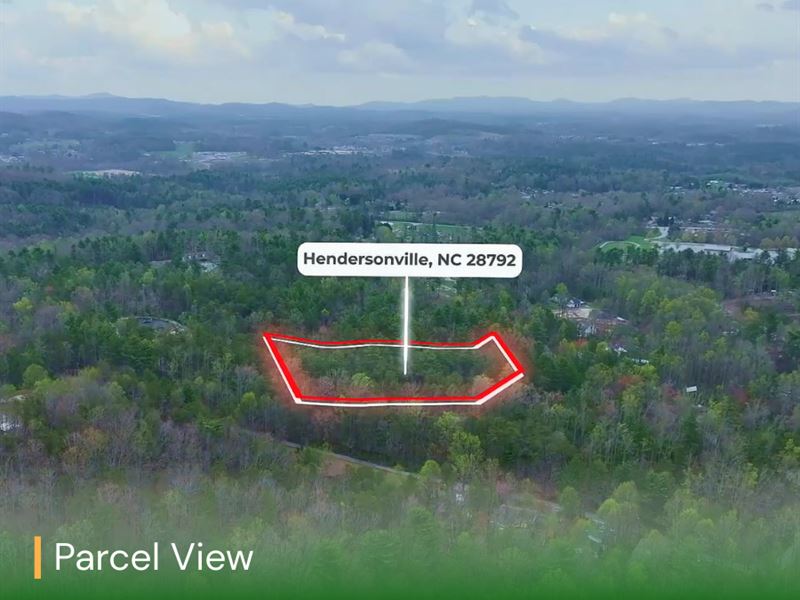 1.18 Acre Lot in Hendersonville, NC : Hendersonville : Henderson County : North Carolina