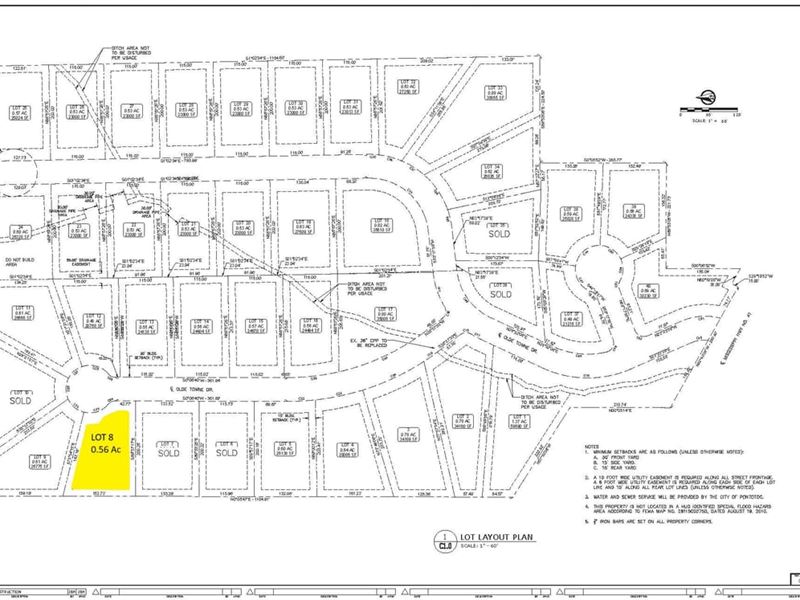 Olde Towne Subdivision Lot 8 : Pontotoc : Pontotoc County : Mississippi