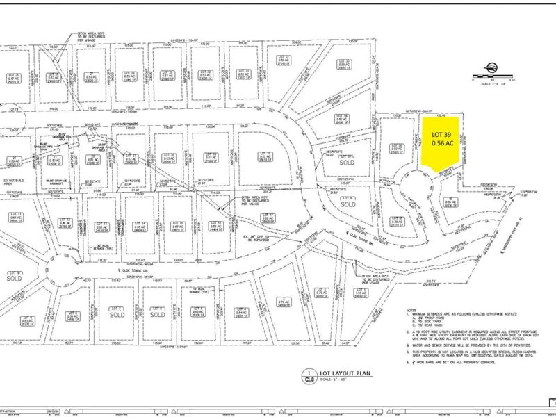 Olde Towne Subdivision Lot 39 : Pontotoc : Pontotoc County : Mississippi