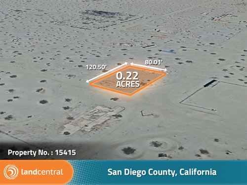 .22 Acres in San Diego, CA : Ocotillo : San Diego County : California