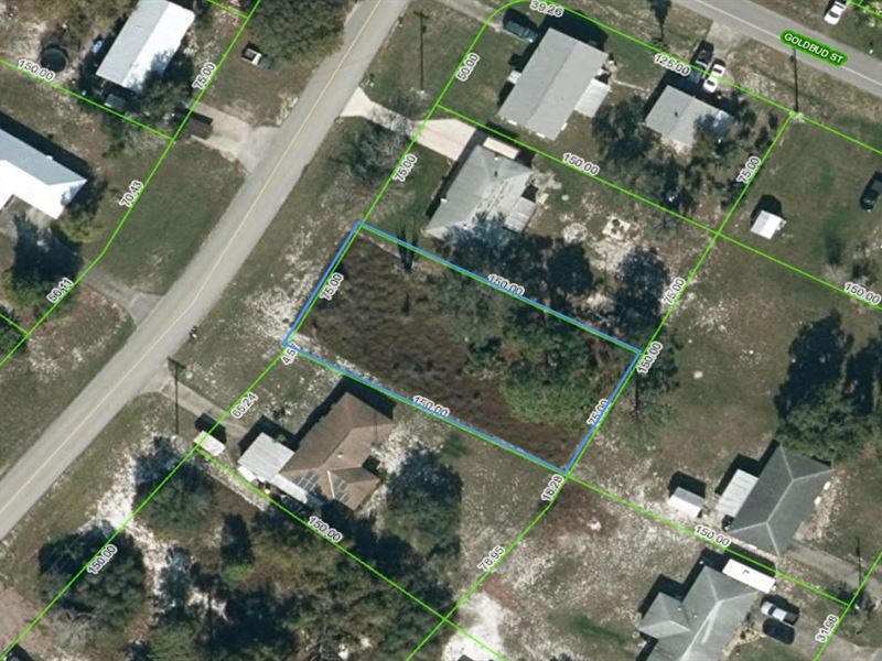 Well Kept Neighborhood Lot by Lake : Lake Placid : Highlands County : Florida