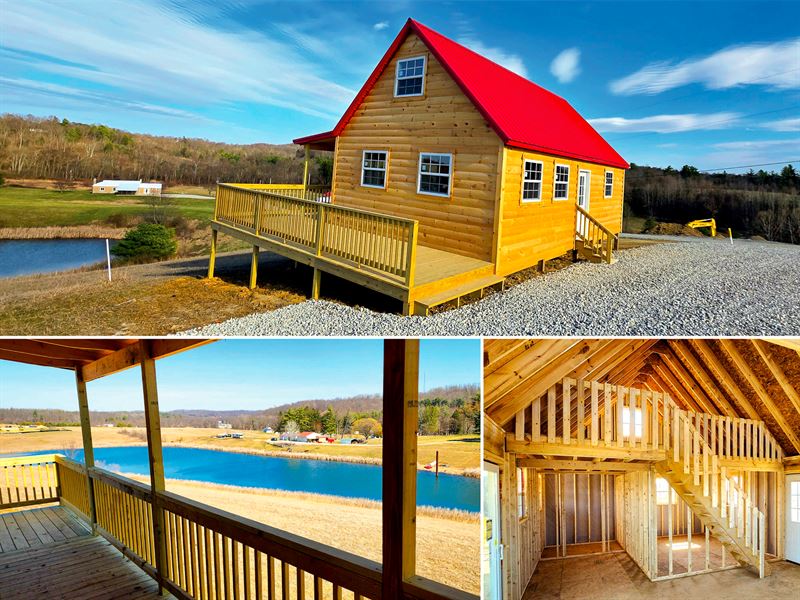 Majestic View Cabin on Scenic Pond : Crooksville : Perry County : Ohio