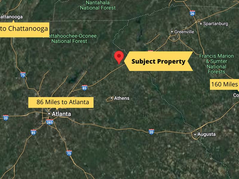 No Subdivision Restrictions Cheap : Martin : Franklin County : Georgia