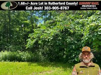 1.68 Acre Lot in Union Mills : Union Mills : Rutherford County : North Carolina
