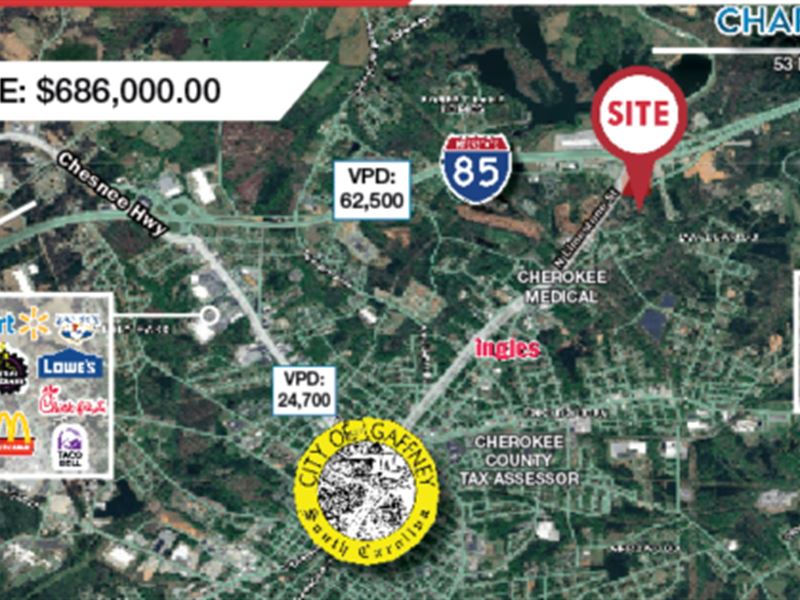 Excellent Development Opportunity : Gaffney : Cherokee County : South Carolina