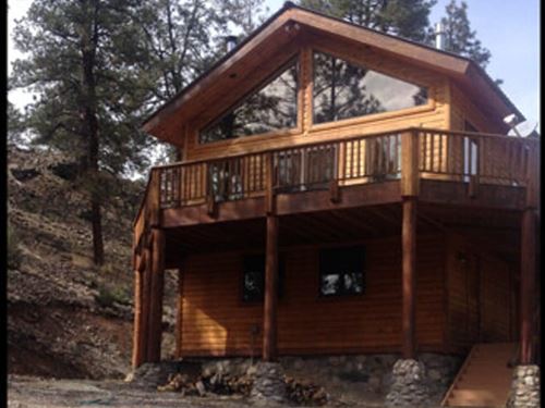 Laguna Vista Log Home : Los Ojos : Rio Arriba County : New Mexico