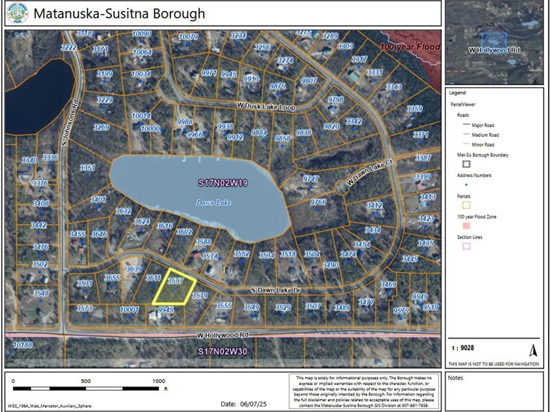 One Acre Wasilla Building Lot : Wasilla : Matanuska-Susitna Borough : Alaska