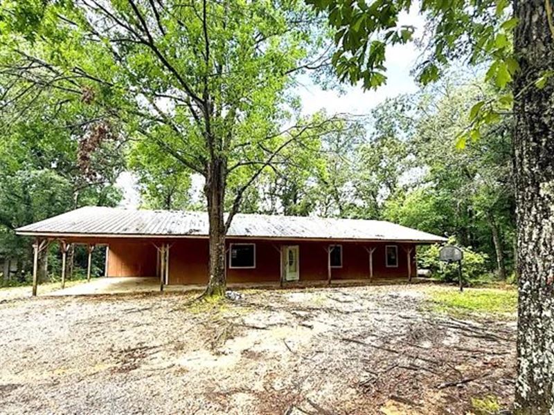 12.6 Acres with A Home in Wayne Cou : Buckatunna : Wayne County : Mississippi