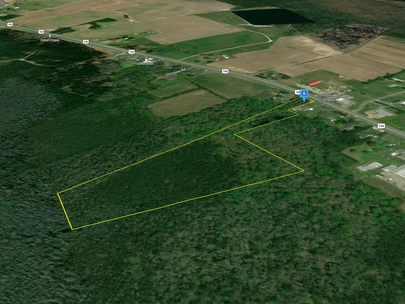 11.08 Acres in Currituck County NC : Barco : Currituck County : North Carolina