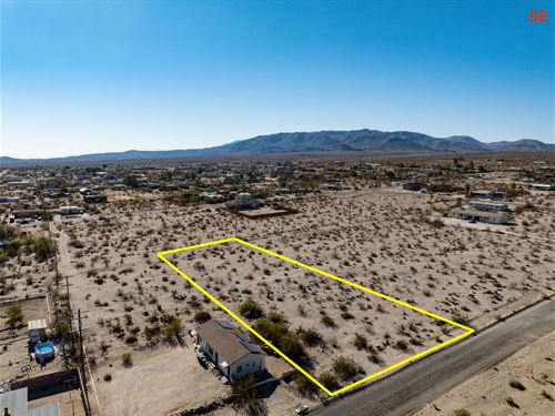 Paved Road Lot : Twentynine Palms : San Bernardino County : California
