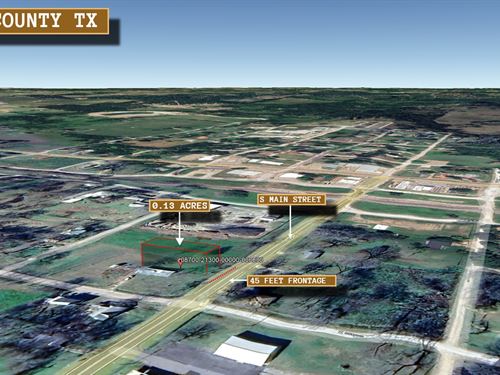 .13 Acre in Oakwood, $250 a Month : Oakwood : Leon County : Texas