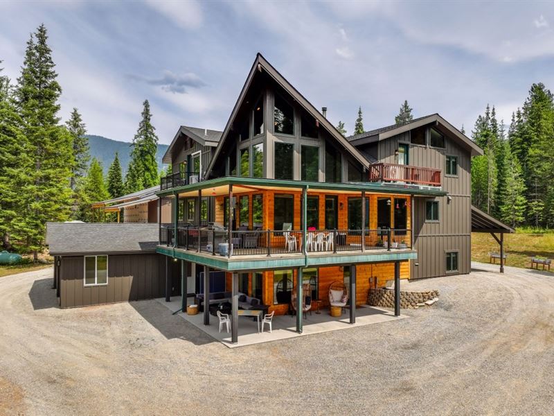 Copper Ridge Retreat : Trout Creek : Sanders County : Montana