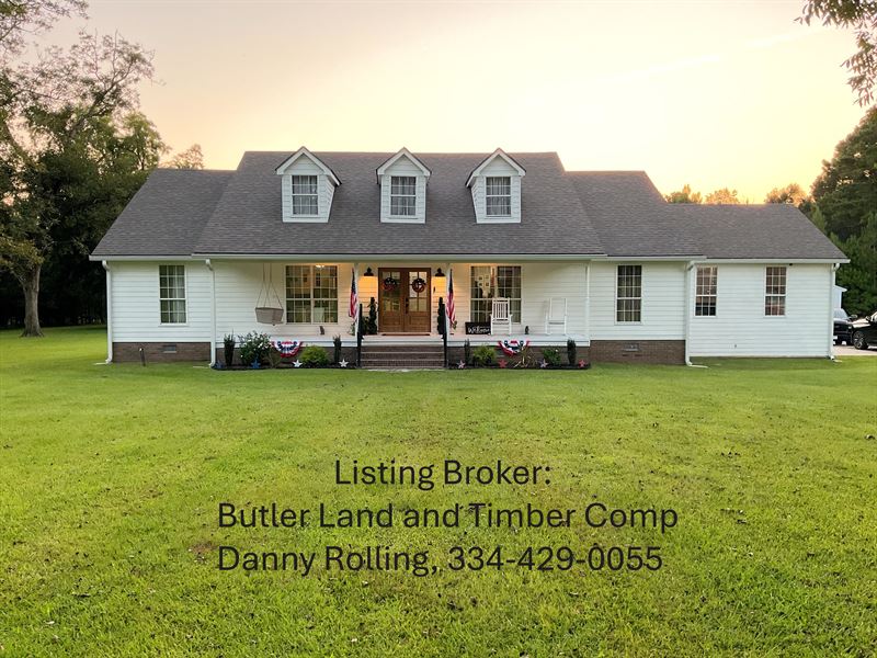 Reid Loop House and 5 Acres : Luverne : Crenshaw County : Alabama