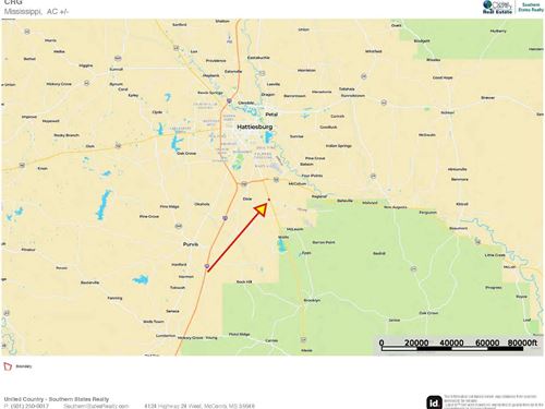 11 Acre Homesite For Sale in Forres : Hattiesburg : Forrest County : Mississippi