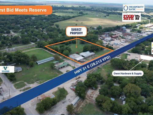 3.53Ac TX Redevelopment Opportunity : Kerens : Navarro County : Texas