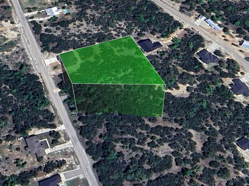 Fischer TX One Acre Homesite Lot : Fischer : Comal County : Texas