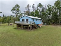 Stilt Style Home on 2 Acres : Jasper : Hamilton County : Florida