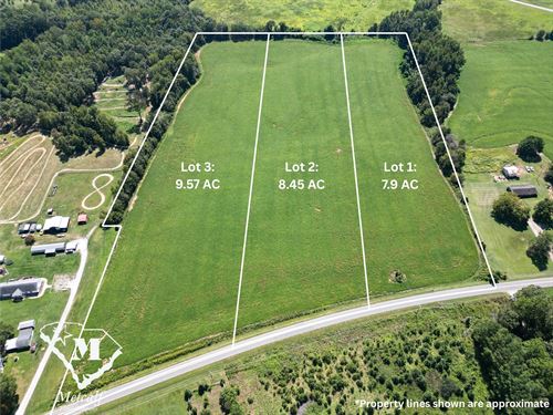 7-10 Acre Estate Lots in Mooresboro : Mooresboro : Cleveland County : North Carolina