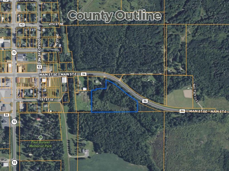 6.03 Acre Double-Access Lot on Pave : Kelliher : Beltrami County : Minnesota