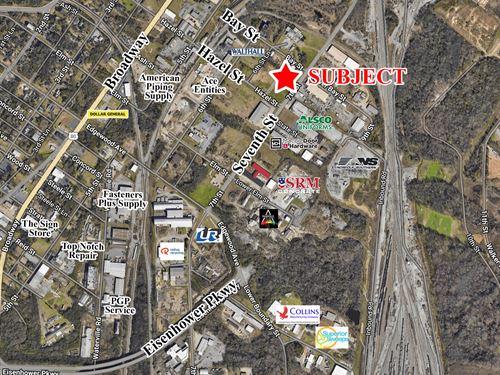 1.64 Acre Industrial Land for Lease : Macon : Bibb County : Georgia
