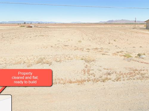 Cleared 3.5 Acre Lot in Cibola, AZ : Cibola : La Paz County : Arizona