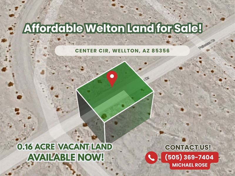 .16 Acre Lot in Wellton : Wellton : Yuma County : Arizona