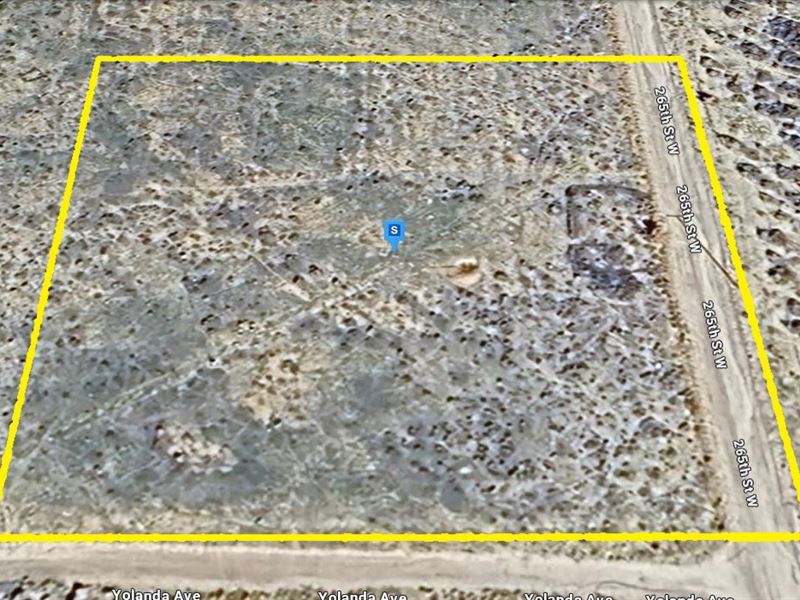 Corner Property for Only $721.38/Mo : Rosamond : Kern County : California