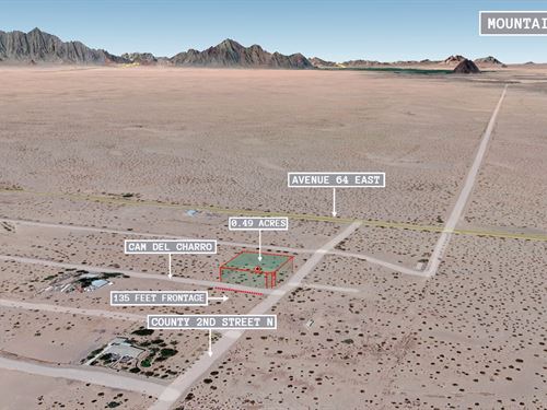 .49 Acre in Dateland, $175/Mo : Dateland : Yuma County : Arizona
