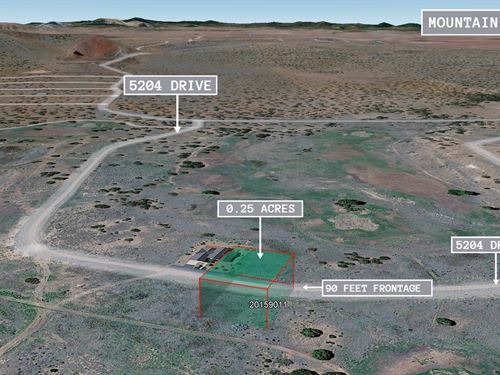 .25 Acre Mountain Views, $175/Mo : Concho : Apache County : Arizona