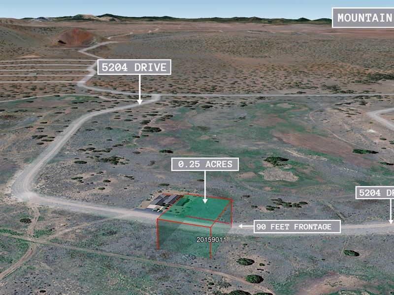 .25 Acre Mountain Views, $175/Mo : Concho : Apache County : Arizona