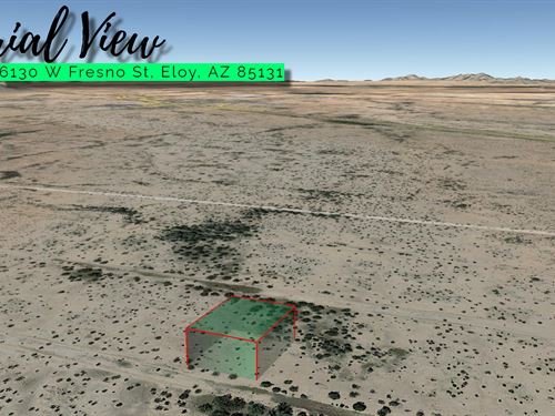 .29 Acre Fenced Lot, $175/Mo : Eloy : Pinal County : Arizona